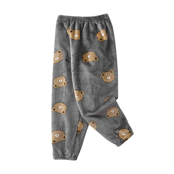 Bovxnpu Fall Winter Boys Girls Pants, Girls Jogger Pants Loose Pants, Fashionable Men's And Women's Printed Warm Thick Men's And Women's Long Sleepers
