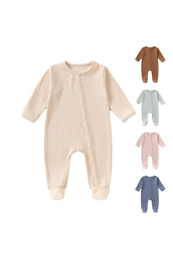 Fall Winter Newborn Bodysuit, Infant Footed Pajamas Footie, Children's Long Sleeved Long Crawling Clothes born Jumpsuit With Foot Bag Foot Bag Fart Bag Crawling Clothes Long Crawling Clothes