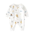 thumbnail image 1 of Bovxnpu Fall Winter Newborn Bodysuit, Infant Rompers, Spring Long Sleeved Polka Printed Bodysuit Bag And Bottom Coat, 1 of 3