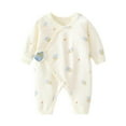 thumbnail image 1 of Bovxnpu Fall Winter Newborn Bodysuit, Infant Rompers, Spring Long Sleeved Polka Printed Bodysuit Bag And Bottom Coat, 1 of 7