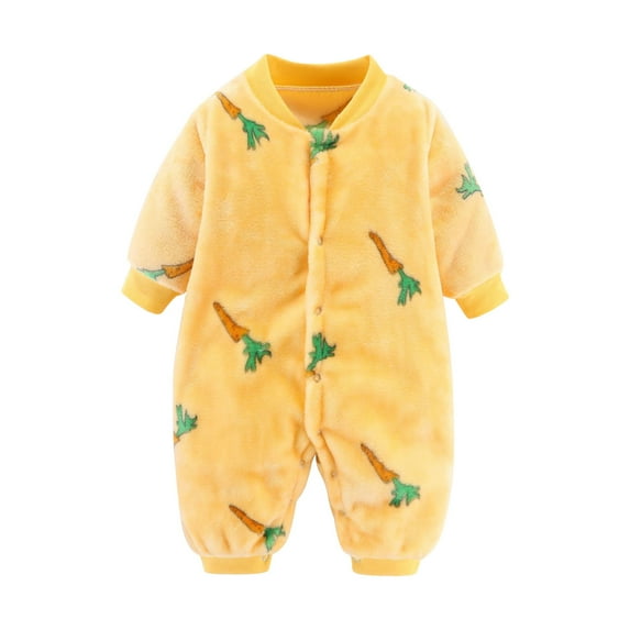 Bovxnpu Fall Winter Newborn Bodysuit, Infant Rompers, Toddler Kids Boys And Girls Solid Color Cute Long Sleeve Romper Jumpsuits