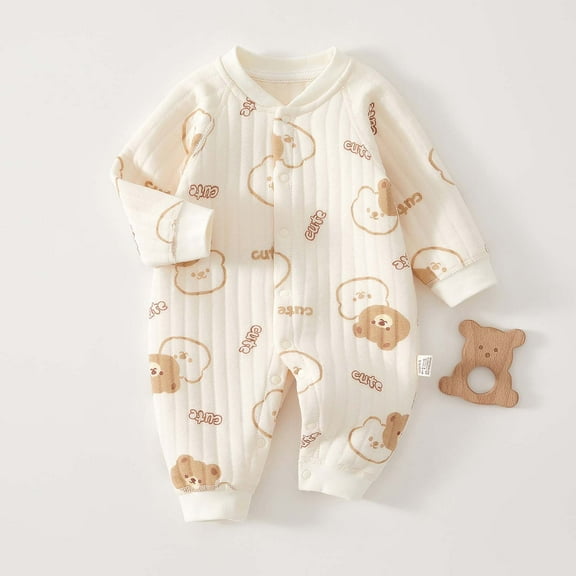 Bovxnpu Fall Winter Newborn Bodysuit, Infant Rompers, born Clothes Jumpsuit Spring Styles Hoodie born Spring Clothing Super Cute Clothes