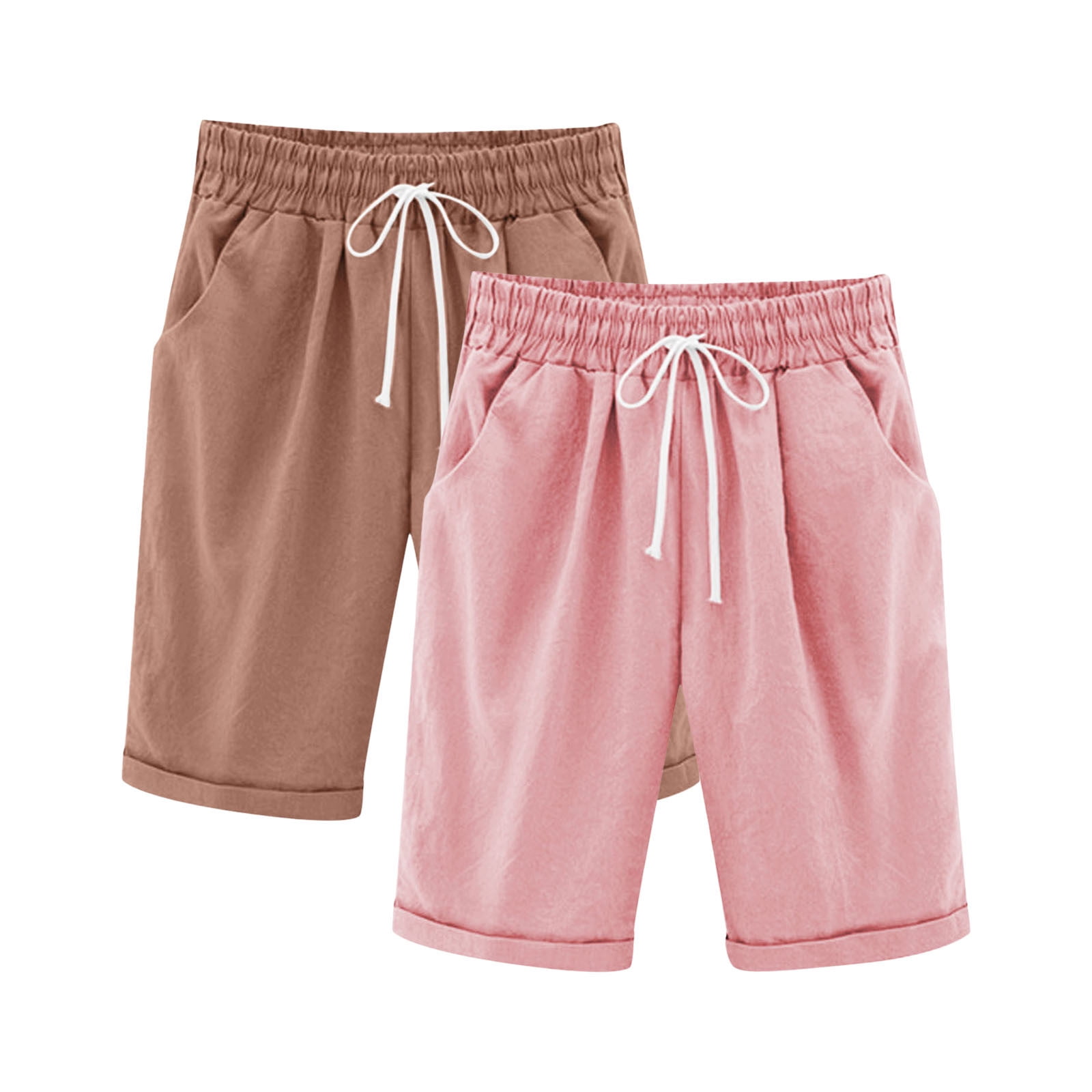 Bovxnpu Girls Athletic Shorts Toddler Sports Shorts Kids Gym Running ...