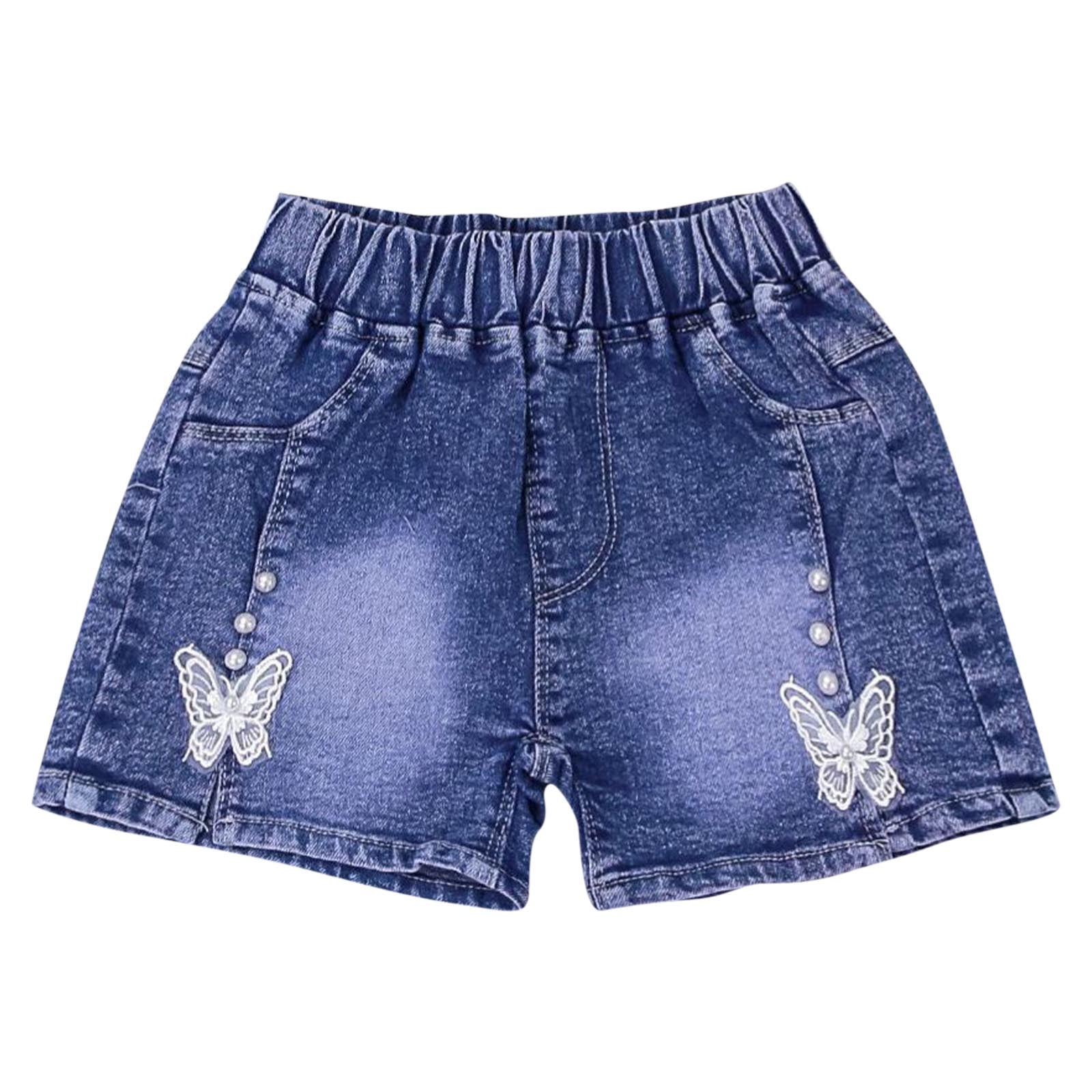 Bovxnpu Girls Jean Shorts Kids Denim Shorts Jorts Denim Girls Shorts ...