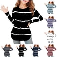 thumbnail image 1 of Bovxnpu Girls Long Sleeve T Shirts Kids Spring Fall Tops School Tee Long Sleeve Printing Shirts Kids Hem Side Slit Soft Tunic T-Shirts 3-12 Years, 1 of 7