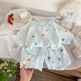 thumbnail image 1 of Bovxnpu Girls' Short Sets Kids Cotton Summer Solid Short Sleeve Crew Neck Shirt + Shorts 2-Piece Sets Summer Outfits, 1 of 5