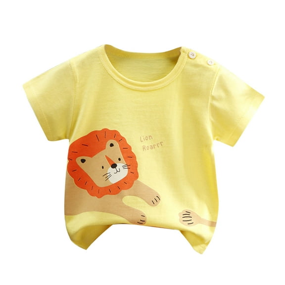 Bovxnpu Girls Short Sleeve T Shirts Undershirt Kids Summer Tops School Tee Summer Printed Round Neck Short Sleeved Top For Children Boys And Girls