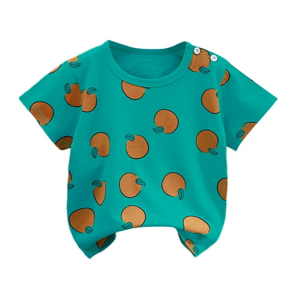 Bovxnpu Girls Short Sleeve T Shirts Undershirt Kids Summer Tops School Tee Summer Printed Round Neck Short Sleeved Top For Children Boys And Girls