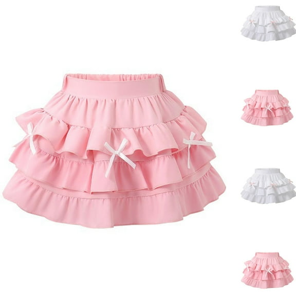 Bovxnpu Girls Skirt Toddler Girls Layered Tutus Skirt Sparkling Sequin Dance Skirts Girls Dance Outfit Summer Outfits