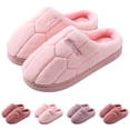 thumbnail image 1 of Bovxnpu House Slippers for Women Casual Indoor/Outdoor Shoes, Women's Fall And Winter Outerwear Postpartum Home Use Quiet Fleece-Lined Warm Friendly Flat Slippers Comfy Indoor House Shoes, 1 of 8