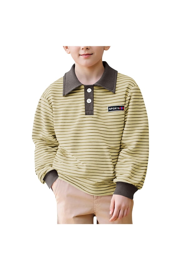 Kids Toddler Fall Outfits Winter Clothes, Boys' School Uniform Long Sleeve Shirt Fall Outfits
