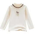 thumbnail image 1 of Bovxnpu Kids Toddler Fall Outfits Winter Clothes, Girls Thermal Tops Kids Winter Undershirt Solid Color Mock Neck Fleece Pullover Long Sleeve Shirts, 1 of 5