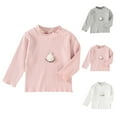 thumbnail image 1 of Bovxnpu Kids Toddler Fall Outfits Winter Clothes, Girls Undershirt Toddler Knit Sweater Strawberry Print Long Sleeve Pullover Sweatshirt Fall Outfits, 1 of 5