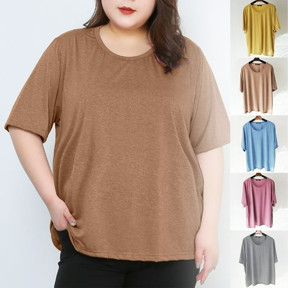 Bovxnpu Maternity Clothes For Women, Women's Maternity Shirts Short Sleeve Pregnancy Tops, Maternity Stretch Short Sleeve Top Loose Plus Size Women's Maternity Short Sleeve Shirt XXXXXXXL