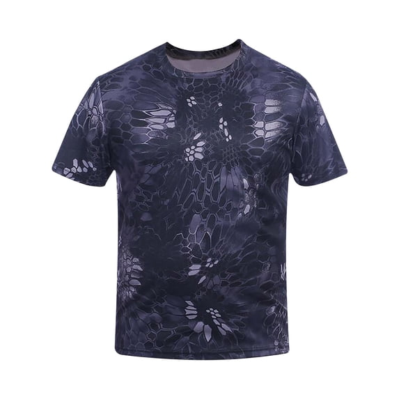 Bovxnpu Men's Short Sleeve T-Shirts Mens Undershirt, Men's Crewneck Sun Protection Top Summer Lightweight Breathable Casual Outdoor Summer Outfits Pullover Tees Undershirts for Men