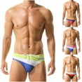 thumbnail image 1 of Bovxnpu Men's Swim Briefs Mens Quickly Dry Low Waisted Bikini Removable Pad Swim Trunks Swimwear (Men's or Men's Big & Tall), 1 of 7