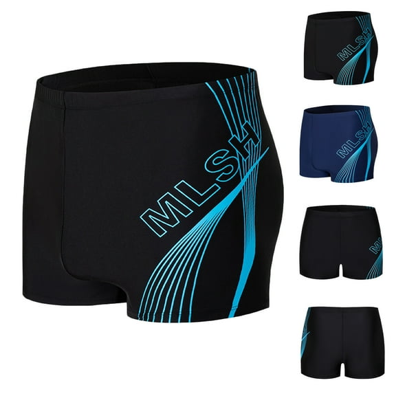 Bovxnpu Men's Swim Trunks Mens Boxers Shorts Water Shorts Quickly Dry Breathable Swimwear (Men's or Men's Big & Tall)