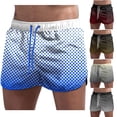 thumbnail image 1 of Bovxnpu Men's Swim Trunks Mens High Elastic Unisex 5 Inch Quickly Dry Print Beach Trunks Swimwear (Men's or Men's Big & Tall), 1 of 4