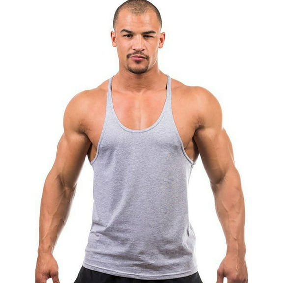 Bovxnpu Men's Workout Tank Top,Men Sleeveless Shirt Lightweight Tank Tee,Men's Summer Leisure Pullover Sleeveless T-shirt Workout Clothes