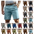 thumbnail image 1 of Bovxnpu Mens Cargo Shorts Golf Gym Shorts Workout Shorts, Men's Sports Fitness Outdoors Shorts Zipper Pockets Button Cargo Pants, 1 of 6