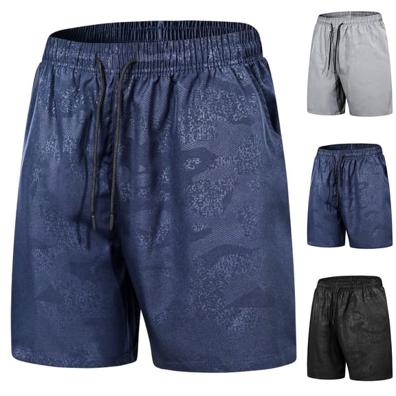 Bovxnpu Mens Casual Shorts Summer Beach Shorts Sports Shorts, Summer Men's Ice Silk Shorts Sports Casual Loose Pants Sports Five Quarter Pants Breathable Shorts
