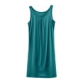 thumbnail image 1 of Bovxnpu Nightgowns for Women, Women's Nightgown Sleeveless Sleepwear Wide Strap Sleep Shirt Pleated Scoopneck Nightshirt with Pocket, 1 of 3