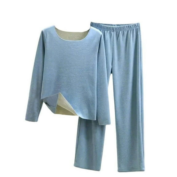 Bovxnpu Pajamas for Women Set Loungewear Set, Womens Fall Winter 2 Piece Pajama Sets Long Sleeve Fleece Pullover Soft Pajama Top and Long Pajama Pants