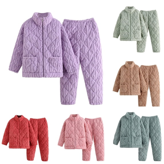 Bovxnpu Pajamas for Women Set Loungewear Set, Womens 2 Piece Pajamas Set Loose Warm Loungewear Sleepwear