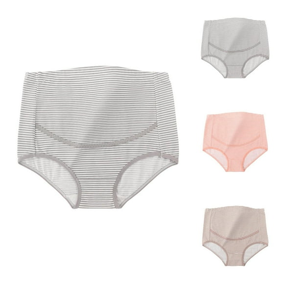 Bovxnpu Plus Size Maternity Panties for Pregnancy, Women's Maternity High Waist Underwear Pregnancy Seamless Soft Panties Over Bump Fall Winter
