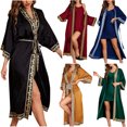thumbnail image 1 of Bovxnpu Robes for Women, Silk Robes for Women Satin Bride Bridesmaid Wedding Party Robes Lightweight Sleepwear, 1 of 6
