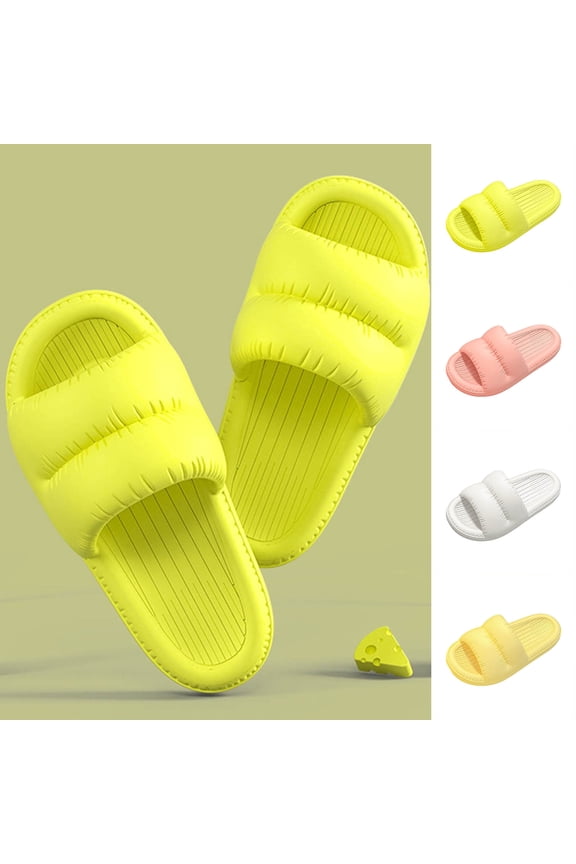 Shower Shoes for Women House Shower Slippers, Women's Summer Thick-Soled Bathroom Soft-Soled Bread-Wearable Sandals Slide Slippers for Bathroom Beach Sandals