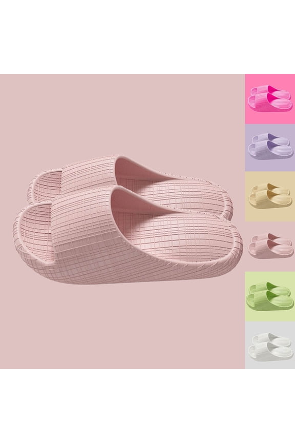 Shower Shoes for Women House Shower Slippers, Women's Summer Thick-Soled Bathroom Soft-Soled Bread-Wearable Sandals Slide Slippers for Bathroom Beach Sandals