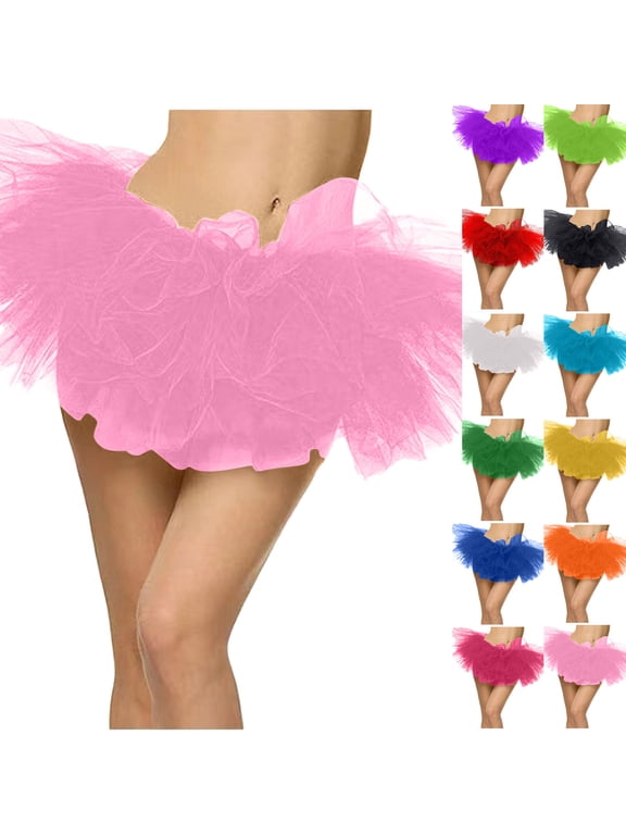 Summer Mini Skirts for Women Mesh Tulle Skirt,Women's Tutu Skirt Vintage Princess Puffy Skirt Bubble Dance Skirts