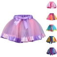thumbnail image 1 of Bovxnpu Summer Mini Skirts for Women Mesh Tulle Skirt,Women's Tutu Skirt Vintage Princess Puffy Skirt Bubble Dance Skirts, 1 of 4