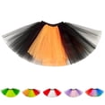 thumbnail image 1 of Bovxnpu Summer Mini Skirts for Women Mesh Tulle Skirt,Women's Tutu Skirt Vintage Princess Puffy Skirt Bubble Dance Skirts, 1 of 2