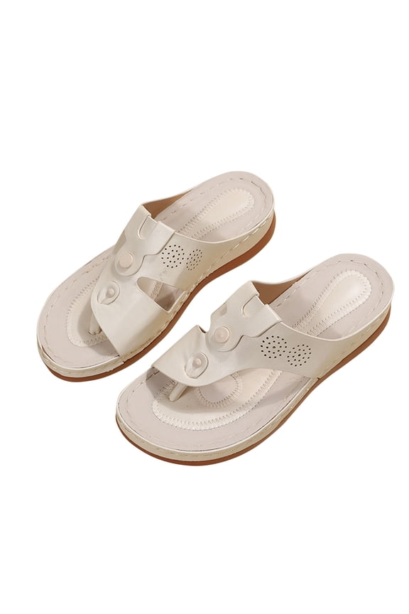 Summer Sandals for Women 2024,Women's Open Toe Wedge Sandals,Pinch Toe Casual Oversized Shoes Women Wearing Sloping Heel Flat Bottomed Beach Andals