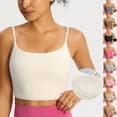 thumbnail image 1 of Bovxnpu Tank Top Sleeveless T Shirts with Built in Bra Crew Neck Camisole Tank Top with Built-In Bra Comfortable Summer Tops (Women's or Women's Plus), 1 of 5