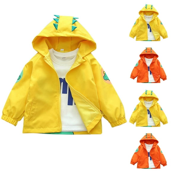 Bovxnpu Toddler Boys Girls Fall Winter Jacket, Boys Hooded Jacket Outwear Coat, Children Casual Coat Contrasting Workwear Pocket Coat Hooded Casual Long Sleeved Top Jackets