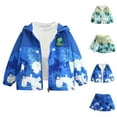 thumbnail image 1 of Bovxnpu Toddler Boys Girls Fall Winter Jacket, Boys Rain Jacket Hooded Raincoat Windbreaker Spring Children's Jacket Long Sleeve Children's Hooded Casual Thin Jacket, 1 of 6