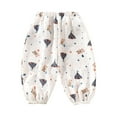 thumbnail image 1 of Bovxnpu Toddler Boys Girls Pants, Girls' Cotton Casual Jogger Pants, Children's Mosquito Repellent Pants With Polka Print Elastic Waist Lantern Pants, 1 of 3