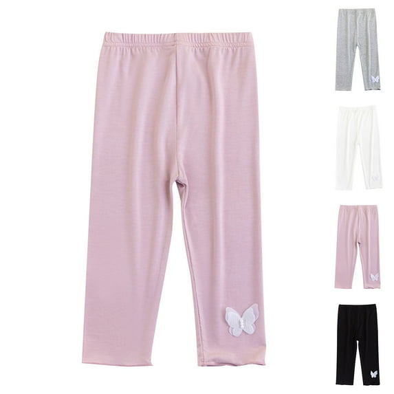 Bovxnpu Toddler Boys Girls Pants, Girls' Cotton Pants Lightweight Lounge Pants, Summer Girls' Bell Bottom Pants Girls' Leggings Cool And Comfortable Lace Pants