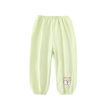 Bovxnpu Toddler Boys Girls Pants, Toddler Girls Cotton Casual Jogger Pants Wide Leg Pants, Children's Printed Elastic Waistband Pants Summer Comfortable Casual Pants