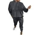 thumbnail image 1 of Bovxnpu Two Piece Sets for Women Fall Outfits, Womens 2 Piece Outfits Lounge Hoodie Sweatsuit Sets Oversized Sweatshirt Baggy Fall Sweatpants with Pockets, 1 of 6
