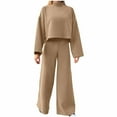 thumbnail image 1 of Bovxnpu Two Piece Sets for Women Fall Outfits, Women's Oversized Lounge Set Pullover Top Wide Leg Pants Lounge Matching Sets Sweatsuit Tracksuit, 1 of 6