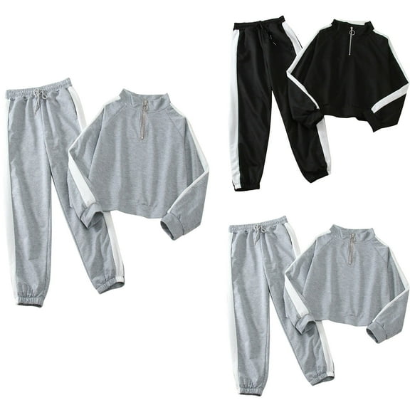 Bovxnpu Two Piece Sets for Women Fall Outfits, Women's Two Piece Tracksuit Sweatsuit Fall Sweatshirt Long Pants Outfits Jogger Sweatsuit Sets