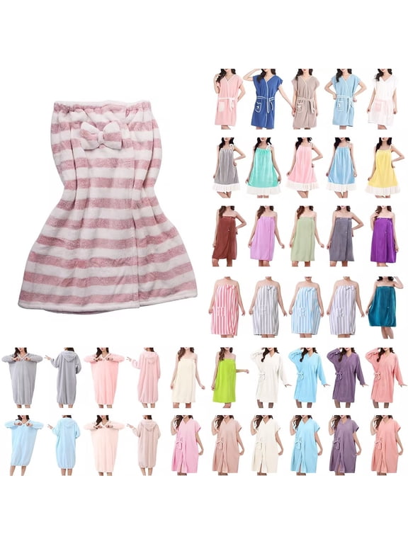 Women Bath Wrap Towel for Shower, Women’s Spa Body Wrap Adjustable Spa Robe