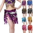 thumbnail image 1 of Bovxnpu Women Skirt Sparkly Sequin Fringe Skirt Tassel Shorts Belly Dance Skirts Festival Outfits for Women Beach Vacation Summer Outfits, 1 of 9