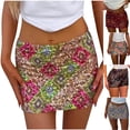 thumbnail image 1 of Bovxnpu Women Skirt Womens Bodycon Mini Skirts Sequin Skirt Sparkly Stretchy High Waisted Glitter Skirt for Night Out Party Beach Vacation Summer Outfits, 1 of 4