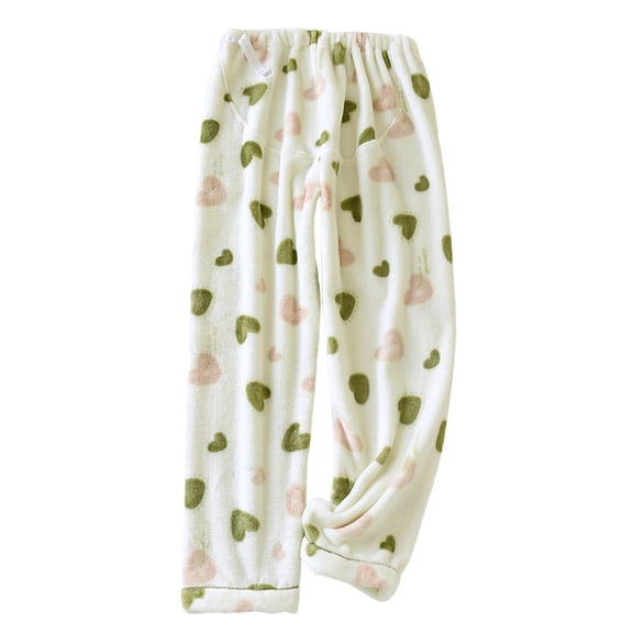 Bovxnpu Women's Maternity Pajama Pants Winter Warm Pregnancy Pants Maternity Pants Womens Fleece Lined Pants Winter Thick And Warm Adjustable Home Pants Soft Comfy