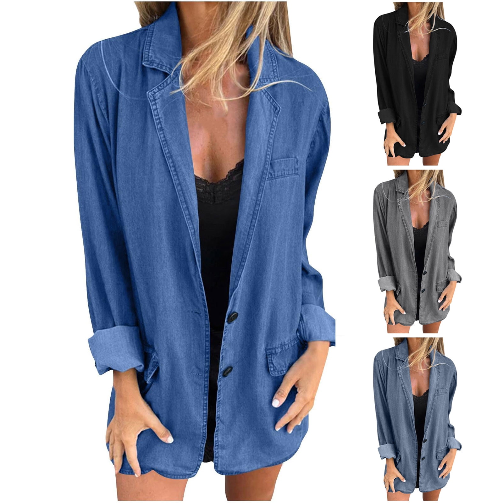 Women's Fashion Commuter Loose Versatile Denim Jackets
